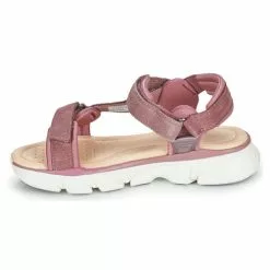 Chaussures Fille Geox - J SANDAL LUNARE GIRL Rose -France CHAUSSURES DE SPORT Soldes Boutique 20351981 500 D