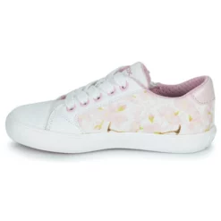 Chaussures Fille Geox - J GISLI GIRL B Rose / Blanc -France CHAUSSURES DE SPORT Soldes Boutique 21124651 500 D