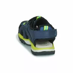 Chaussures Garçon Geox - J BOREALIS BOY Bleu / Vert -France CHAUSSURES DE SPORT Soldes Boutique 21124670 500 E