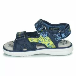Chaussures Garçon Geox - J SANDAL MARATEA BOY Bleu / Vert -France CHAUSSURES DE SPORT Soldes Boutique 21124693 500 D