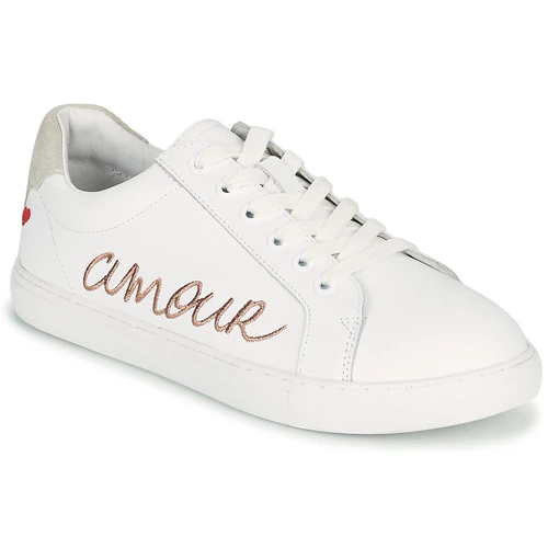 Chaussures Femme Bons Baisers De Paname - SIMONE AMOUR BLANC ROSE GOLD Blanc / Rose 3 Chaussures Femme Bons Baisers De Paname - SIMONE AMOUR BLANC ROSE GOLD Blanc / Rose
