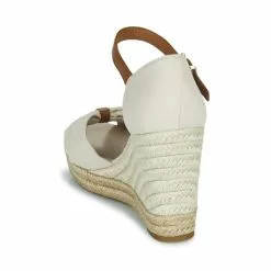 Chaussures Femme Tommy Hilfiger - BASIC OPEN TOE HIGH WEDGE Beige -France CHAUSSURES DE SPORT Soldes Boutique 21189980 500 E