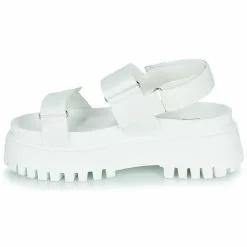 Chaussures Femme Bronx - GROOVY-SANDAL Blanc -France CHAUSSURES DE SPORT Soldes Boutique 21191041 500 D