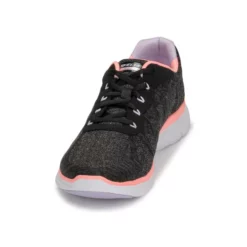 Chaussures Femme Skechers - FLEX APPEAL 4.0 Noir / Rose -France CHAUSSURES DE SPORT Soldes Boutique 21201494 500 C