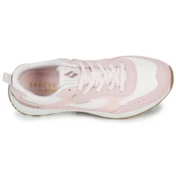 Chaussures Femme Skechers - SUNNY STREET Rose / Blanc -France CHAUSSURES DE SPORT Soldes Boutique 21201545 500 F