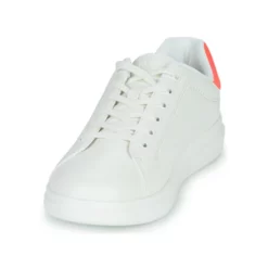 Chaussures Femme Levi's - ELLIS Blanc / Corail -France CHAUSSURES DE SPORT Soldes Boutique 21208387 500 C