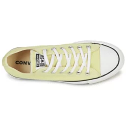 Chaussures Femme Converse - CHUCK TAYLOR ALL STAR LIFT CANVAS SEASONAL COLOR OX Jaune -France CHAUSSURES DE SPORT Soldes Boutique 21246508 500 F