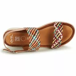 Chaussures Femme Ara - KRETA-S Marron / Multicolore -France CHAUSSURES DE SPORT Soldes Boutique 21313218 500 F