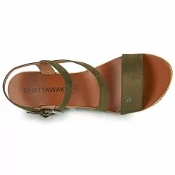 Chaussures Femme Chattawak - MAELLE Kaki -France CHAUSSURES DE SPORT Soldes Boutique 21317407 500 F