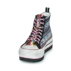 Chaussures Femme Desigual - CRUSH BLACK Noir / Multicolore -France CHAUSSURES DE SPORT Soldes Boutique 21317424 500 C