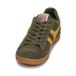 Chaussures Homme Gola - EQUIPE SUEDE Kaki / Jaune -France CHAUSSURES DE SPORT Soldes Boutique 21317650 500 C