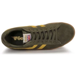Chaussures Homme Gola - EQUIPE SUEDE Kaki / Jaune -France CHAUSSURES DE SPORT Soldes Boutique 21317650 500 F