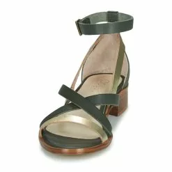 Chaussures Femme Casual Attitude - COUTIL Vert / Bronze -France CHAUSSURES DE SPORT Soldes Boutique 21406737 500 C