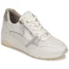 Chaussures Femme Jana - Blanc / Argenté 1 Chaussures Femme Jana - Blanc / Argenté -France CHAUSSURES DE SPORT Soldes Boutique 21427210 500 A
