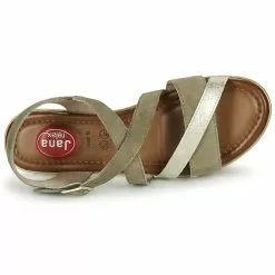 Chaussures Femme Jana - Kaki / Doré -France CHAUSSURES DE SPORT Soldes Boutique 21427212 500 F