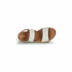 Chaussures Femme Clarks - KARSEA STRAP Blanc -France CHAUSSURES DE SPORT Soldes Boutique 21500614 500 F