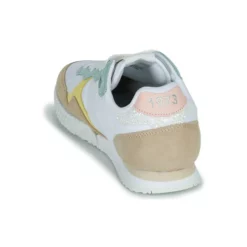 Chaussures Femme Pepe Jeans - HOLLAND W SUMMER Blanc / Bleu / Rose -France CHAUSSURES DE SPORT Soldes Boutique 21504007 500 E