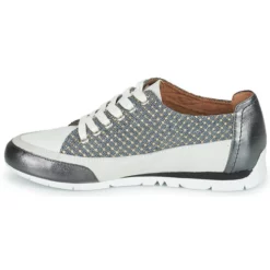 Chaussures Femme Karston - CAMINO Blanc / Bleu / Gris -France CHAUSSURES DE SPORT Soldes Boutique 21667782 500 D