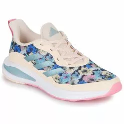 Chaussures Fille Adidas Performance - FORTARUN K Beige / Bleu
