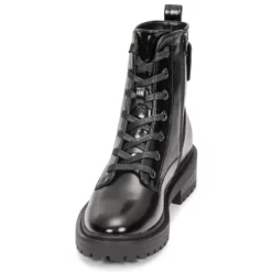 Chaussures Femme Only - ONLBOLD-15 SHINY LACE UP BOOT Noir -France CHAUSSURES DE SPORT Soldes Boutique 22579139 500 C