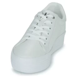 Chaussures Femme Calvin Klein Jeans - VULC FLATFORM LACEUP Blanc -France CHAUSSURES DE SPORT Soldes Boutique 22584737 500 C
