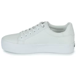 Chaussures Femme Calvin Klein Jeans - VULC FLATFORM LACEUP Blanc -France CHAUSSURES DE SPORT Soldes Boutique 22584737 500 D