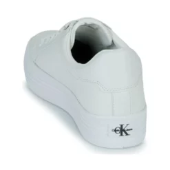 Chaussures Femme Calvin Klein Jeans - VULC FLATFORM LACEUP Blanc -France CHAUSSURES DE SPORT Soldes Boutique 22584737 500 E