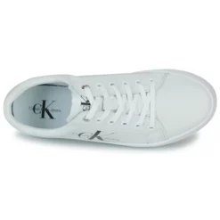 Chaussures Femme Calvin Klein Jeans - VULC FLATFORM LACEUP Blanc -France CHAUSSURES DE SPORT Soldes Boutique 22584737 500 F
