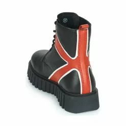 Chaussures Femme Kickers - KICK FABULOUS Noir / Rouge -France CHAUSSURES DE SPORT Soldes Boutique 22587839 500 E