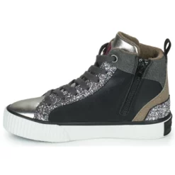 Chaussures Fille Pepe Jeans - OTTIS PLATFORM GIRL GLIT Noir / Argenté 11 Chaussures Fille Pepe Jeans - OTTIS PLATFORM GIRL GLIT Noir / Argenté -France CHAUSSURES DE SPORT Soldes Boutique 22587875 500 D