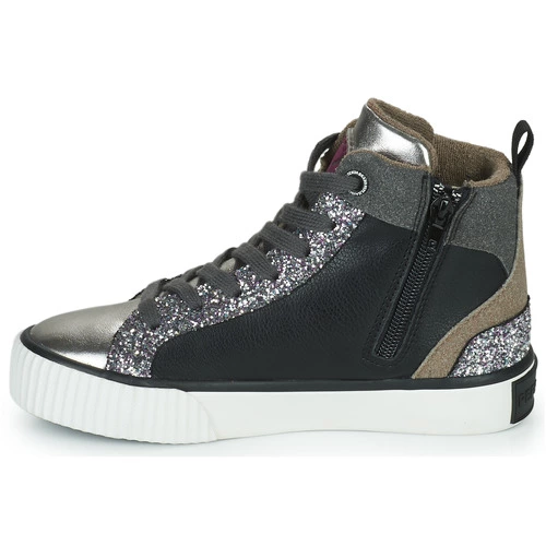 Chaussures Fille Pepe Jeans - OTTIS PLATFORM GIRL GLIT Noir / Argenté 6 Chaussures Fille Pepe Jeans - OTTIS PLATFORM GIRL GLIT Noir / Argenté – Image 4