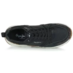 Chaussures Femme Pepe Jeans - JOY DREAMS LEO Noir -France CHAUSSURES DE SPORT Soldes Boutique 22588018 500 F