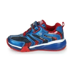 Chaussures Garçon Geox - J BAYONYC BOY B Bleu / Rouge -France CHAUSSURES DE SPORT Soldes Boutique 22608109 500 D