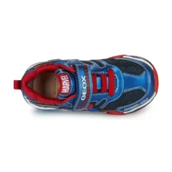 Chaussures Garçon Geox - J BAYONYC BOY B Bleu / Rouge -France CHAUSSURES DE SPORT Soldes Boutique 22608109 500 F