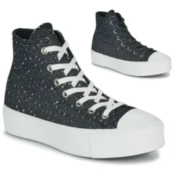 Chaussures Femme Converse - Chuck Taylor All Star Lift Millennium Glam Noir