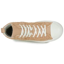 Chaussures Femme Converse - Chuck Taylor All Star Move Cozy Utility Hi Beige -France CHAUSSURES DE SPORT Soldes Boutique 22654941 500 F