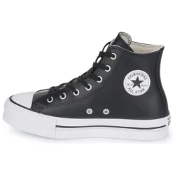 Chaussures Fille Converse - Chuck Taylor All Star Eva Lift Leather Foundation Hi Noir 11 Chaussures Fille Converse - Chuck Taylor All Star Eva Lift Leather Foundation Hi Noir -France CHAUSSURES DE SPORT Soldes Boutique 22674654 500 D