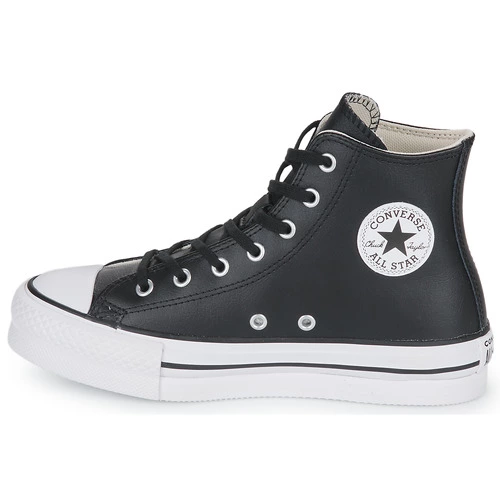 Chaussures Fille Converse - Chuck Taylor All Star Eva Lift Leather Foundation Hi Noir 6 Chaussures Fille Converse - Chuck Taylor All Star Eva Lift Leather Foundation Hi Noir – Image 4
