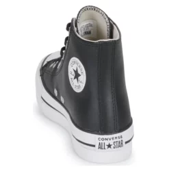 Chaussures Fille Converse - Chuck Taylor All Star Eva Lift Leather Foundation Hi Noir 12 Chaussures Fille Converse - Chuck Taylor All Star Eva Lift Leather Foundation Hi Noir -France CHAUSSURES DE SPORT Soldes Boutique 22674654 500 E