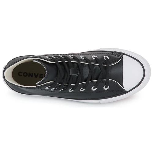 Chaussures Fille Converse - Chuck Taylor All Star Eva Lift Leather Foundation Hi Noir 8 Chaussures Fille Converse - Chuck Taylor All Star Eva Lift Leather Foundation Hi Noir – Image 6