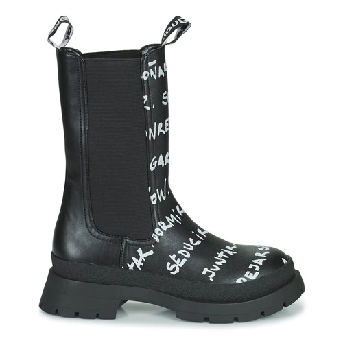 Chaussures Femme Desigual - SHOES CHELSEA HIGH LETTERING Noir 4 Chaussures Femme Desigual - SHOES CHELSEA HIGH LETTERING Noir – Image 2