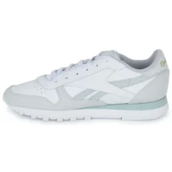 Chaussures Femme Reebok Classic - CLASSIC LEATHER Blanc / Bleu -France CHAUSSURES DE SPORT Soldes Boutique 22753047 500 D