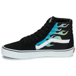 Chaussures Vans - SK8-HI FLAM Noir / Bleu / Vert -France CHAUSSURES DE SPORT Soldes Boutique 22872634 500 D