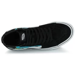 Chaussures Vans - SK8-HI FLAM Noir / Bleu / Vert -France CHAUSSURES DE SPORT Soldes Boutique 22872634 500 F