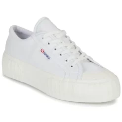 Chaussures Femme Superga - 2630 STRIPE PLATFORM VEGAN Blanc