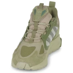 Chaussures Adidas Originals - ZX 1K BOOST - SEAS. Kaki -France CHAUSSURES DE SPORT Soldes Boutique 22936588 500 C