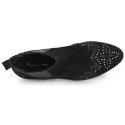 Chaussures Femme Pepe Jeans - CHISWICK LESSY Noir -France CHAUSSURES DE SPORT Soldes Boutique 22945248 500 F