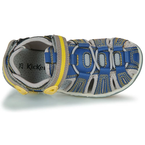 Chaussures Enfant Kickers - KAWA Bleu / Jaune 8 Chaussures Enfant Kickers - KAWA Bleu / Jaune – Image 6