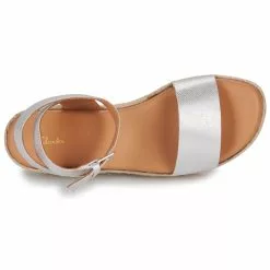 Chaussures Femme Clarks - KIMMEI IVY Argenté / Beige -France CHAUSSURES DE SPORT Soldes Boutique 23956312 500 F