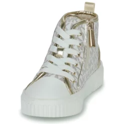 Chaussures Fille MICHAEL Michael Kors - SKATE SPLIT II Beige / Doré -France CHAUSSURES DE SPORT Soldes Boutique 24107129 500 C